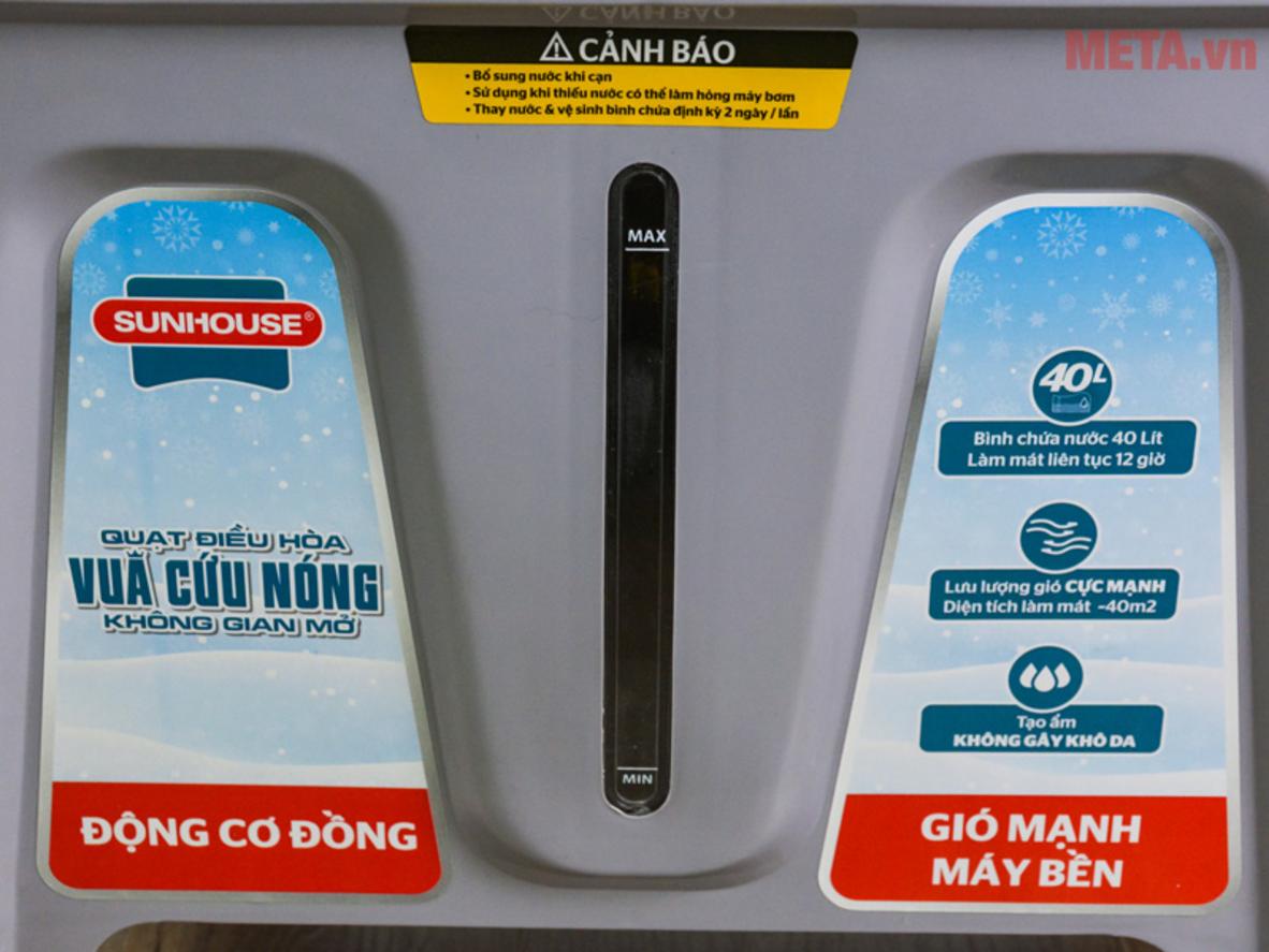 Bình nước 40L và 3 tấm làm mát