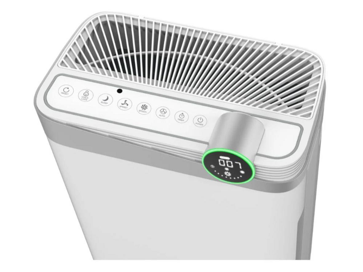 Hệ thống lọc 5 lớp với HEPA H13 hỗ trợ lọc bụi mịn và dị ứng.