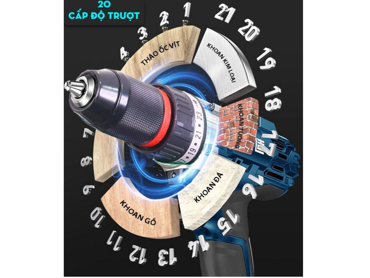 Bộ 28 phụ kiện — sẵn sàng làm việc