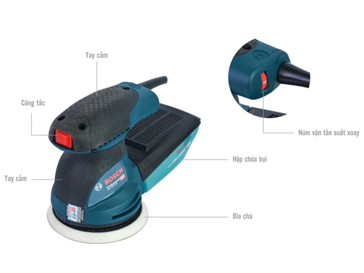 Hộp chứa bụi Micro Filter tích hợp trên GEX 125-1 AE