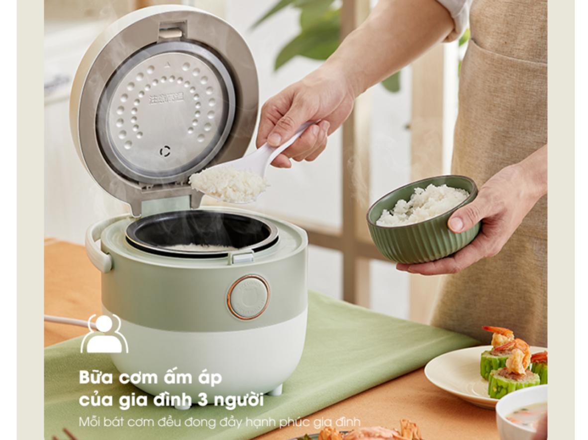 Cảm biến NTC và tính năng hẹn giờ — an tâm nấu cháo/súp