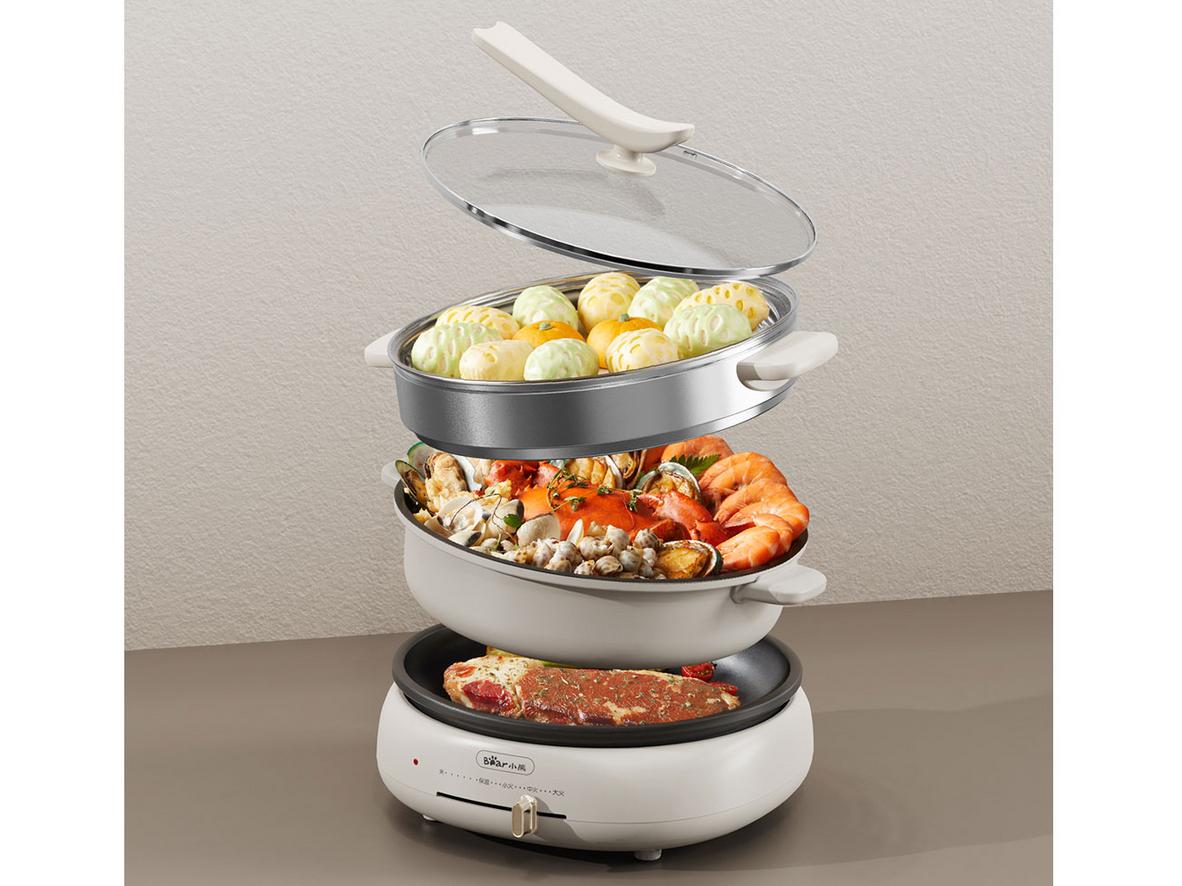Lớp chống dính & inox 304 — dễ vệ sinh, an toàn cho gia đình