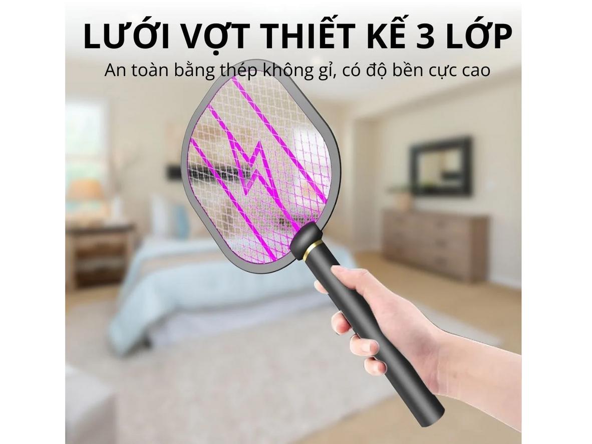 Chuyển đổi nhanh giữa vợt cầm tay và đèn cố định