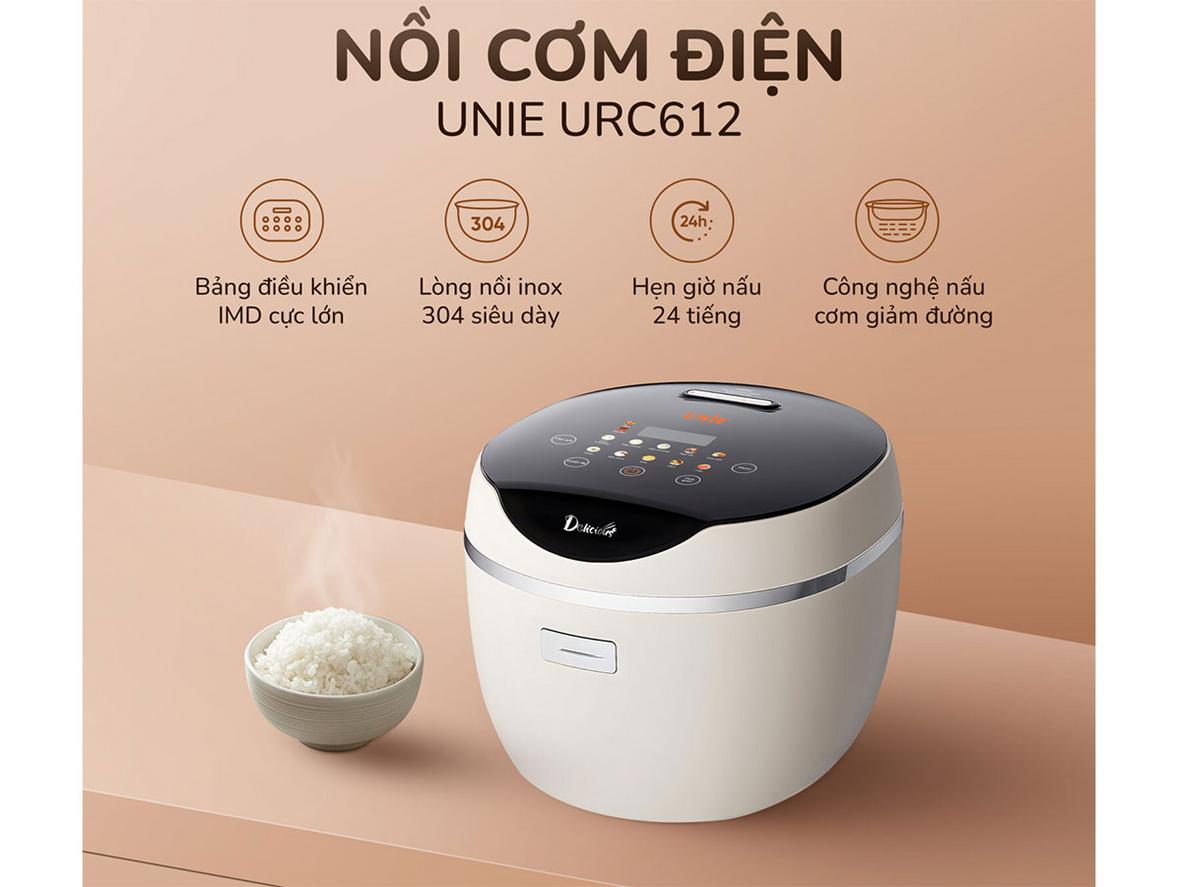 12 chế độ nấu, trong đó có 'Cơm ít đường' chuyên biệt.