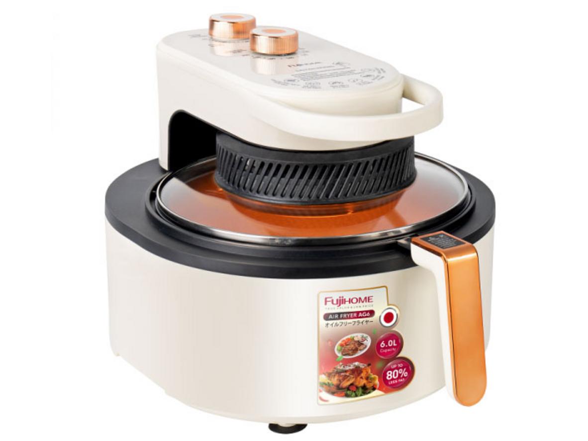 Chiên giòn ít dầu với Halogen + Rapid Air