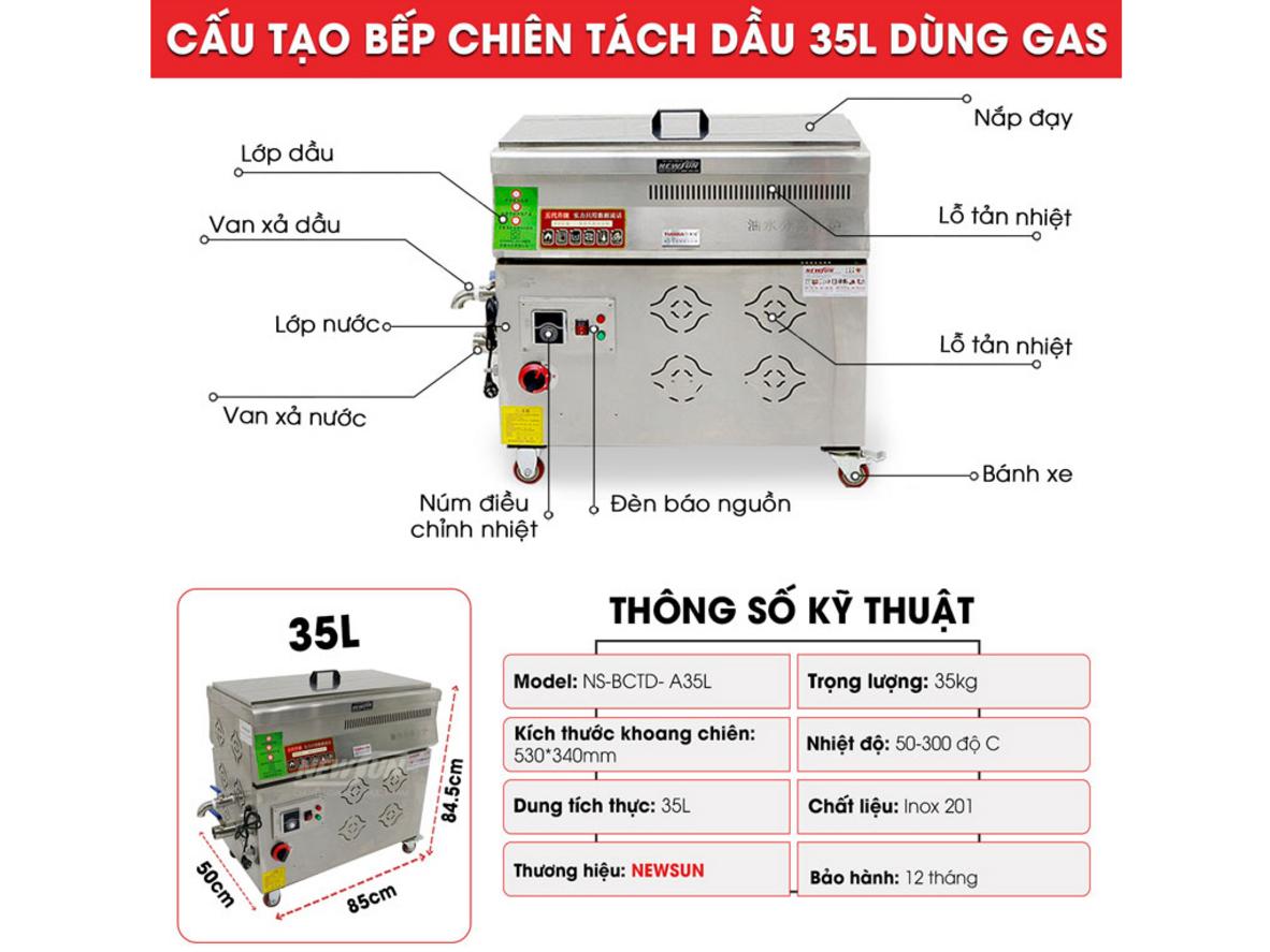 Chiên giòn đều, giữ nhiệt ổn định cho món lên màu đẹp