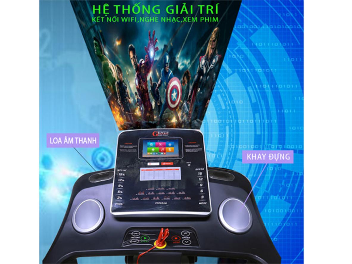 Giao diện chương trình tập và màn hình hiển thị; imagePrompt: Console close-up showing program buttons and display.