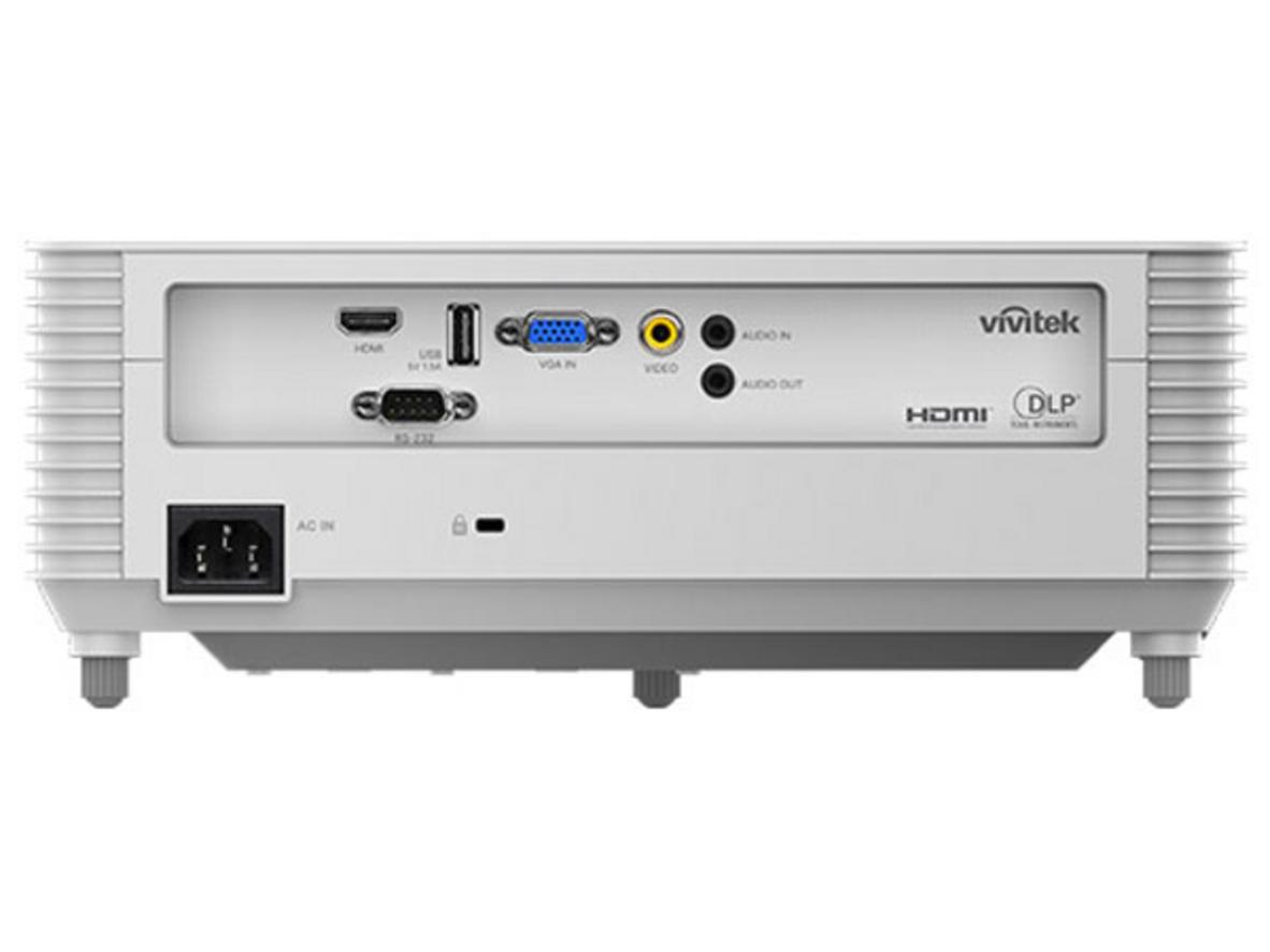 Cổng kết nối và loa tích hợp của Vivitek DH380