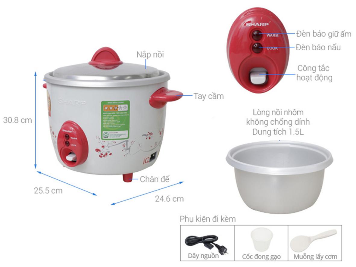 Công nghệ nấu 1D giúp truyền nhiệt trực tiếp cho cơm chín đều