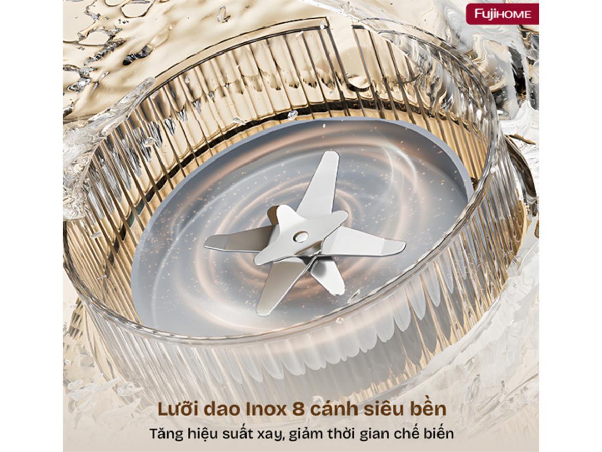 Công suất mạnh mẽ 1200W giúp nấu-xay kết hợp