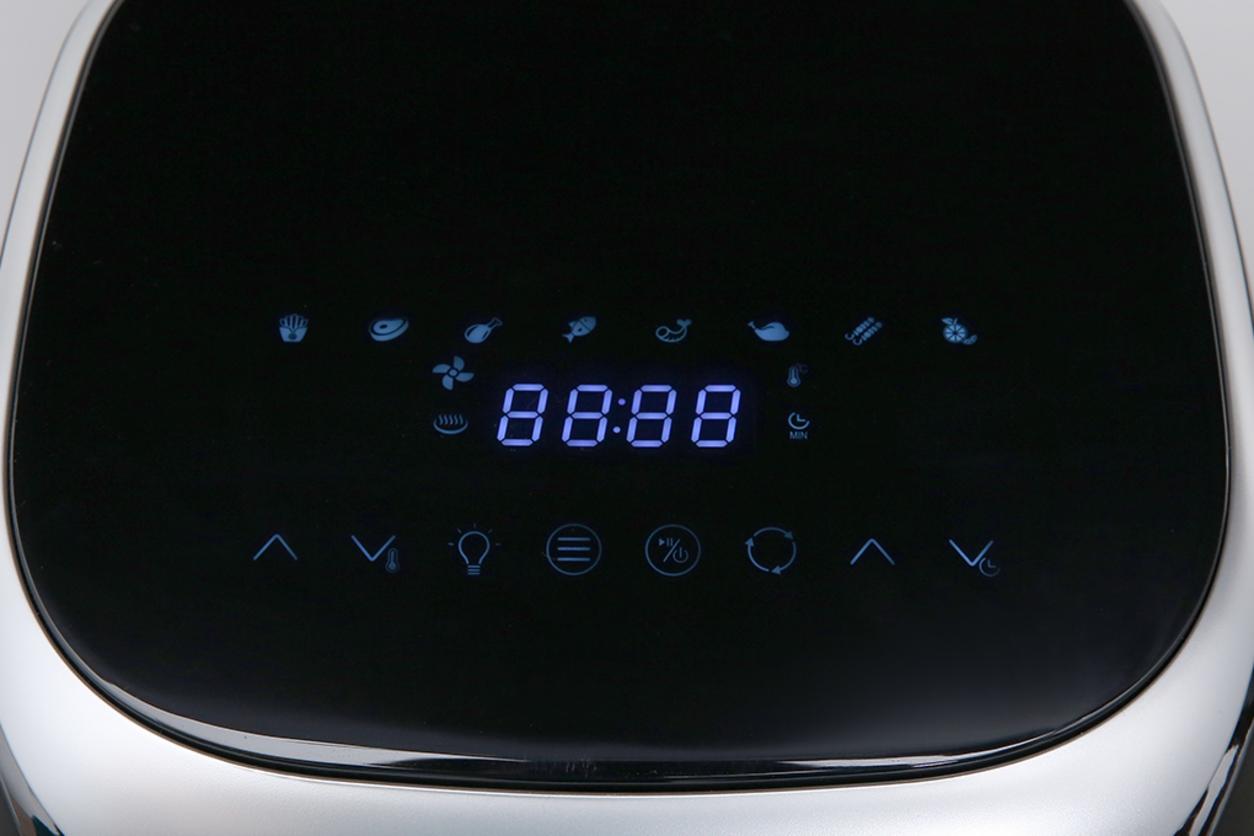 2.000W, dải nhiệt 65–200°C, 8 chương trình cài sẵn