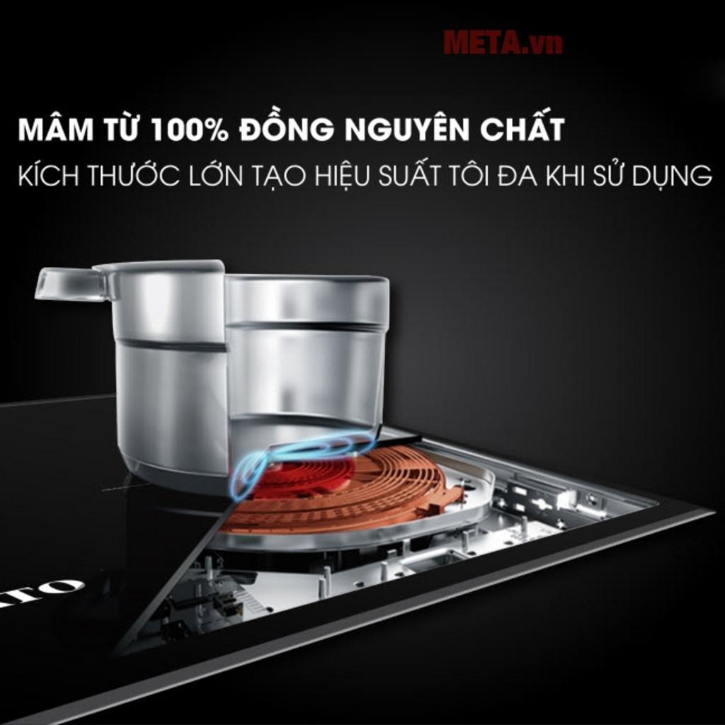 Công suất mạnh mẽ giúp nấu nhanh hơn