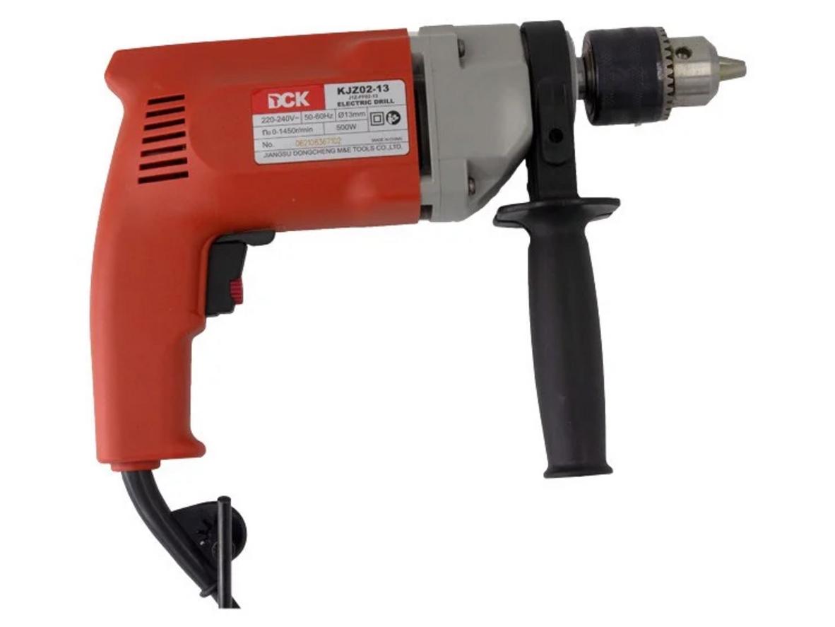 Công suất 500W cho khoan thép Ø13mm và gỗ Ø20mm