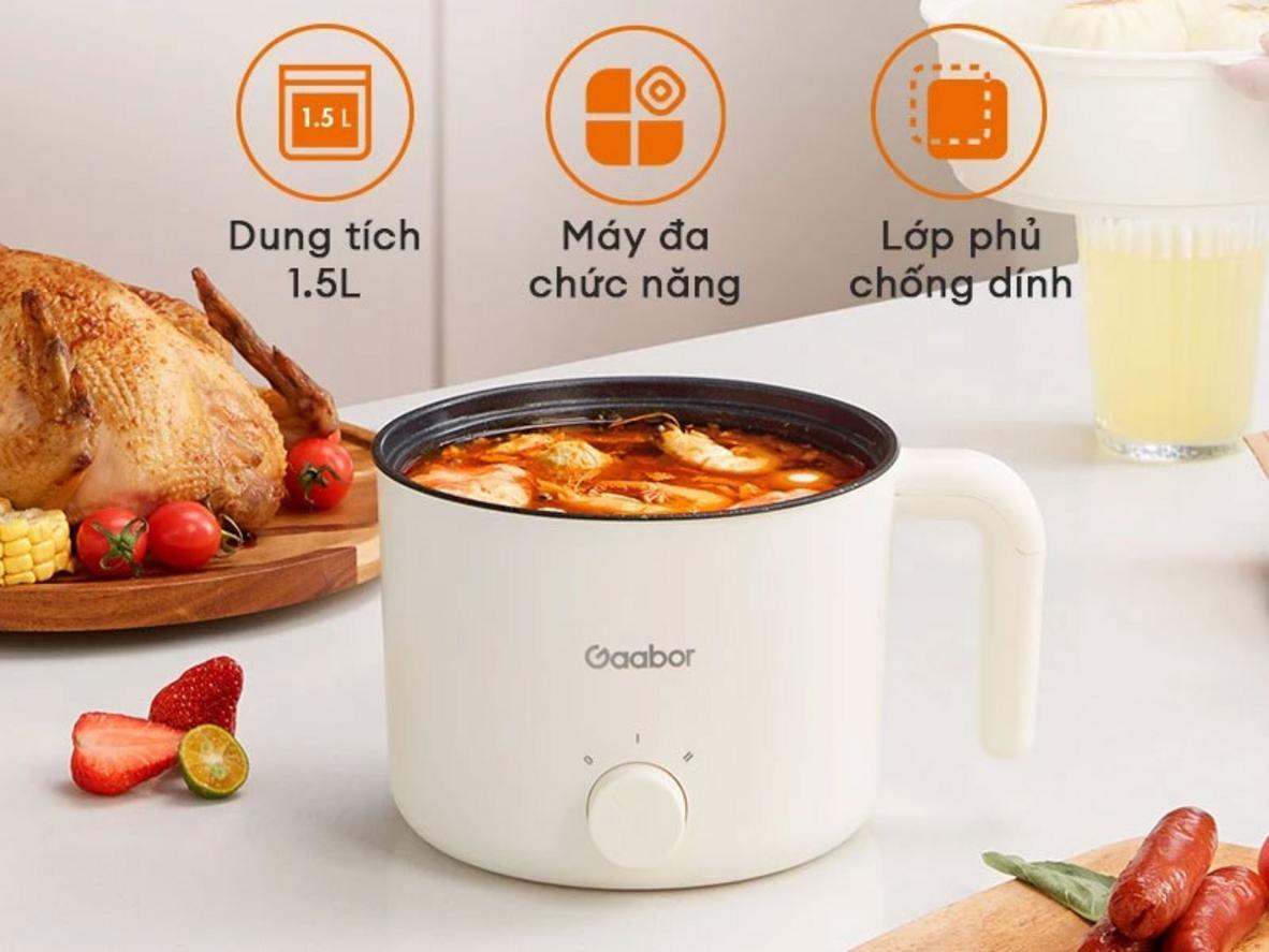 Bảng điều khiển 2 mức nhiệt và công suất 600W