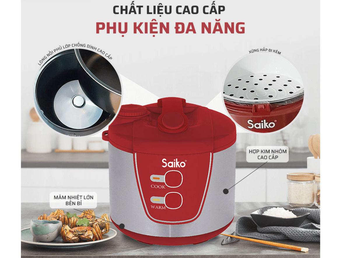 Công suất 750W giúp cơm chín đều, nhanh