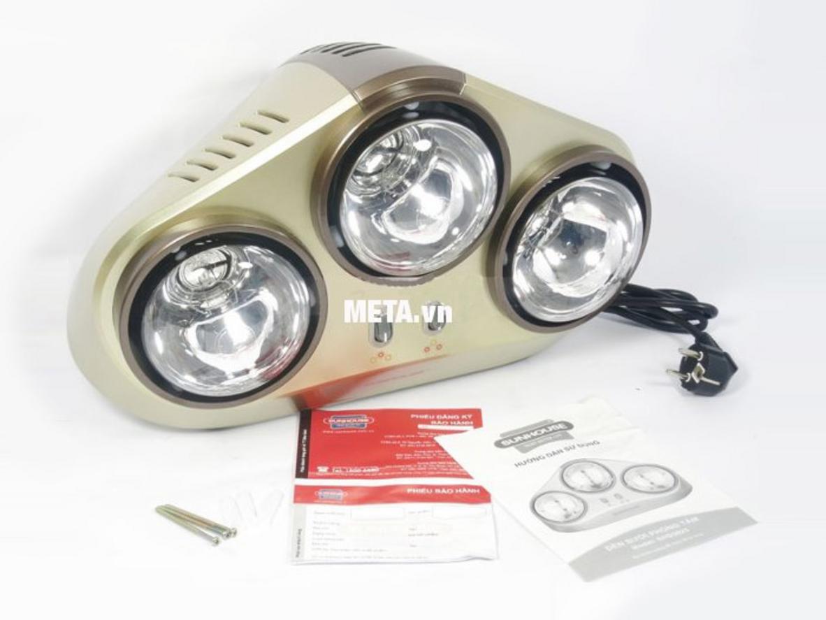 Công suất 245W/bóng — bật linh hoạt để tiết kiệm điện.