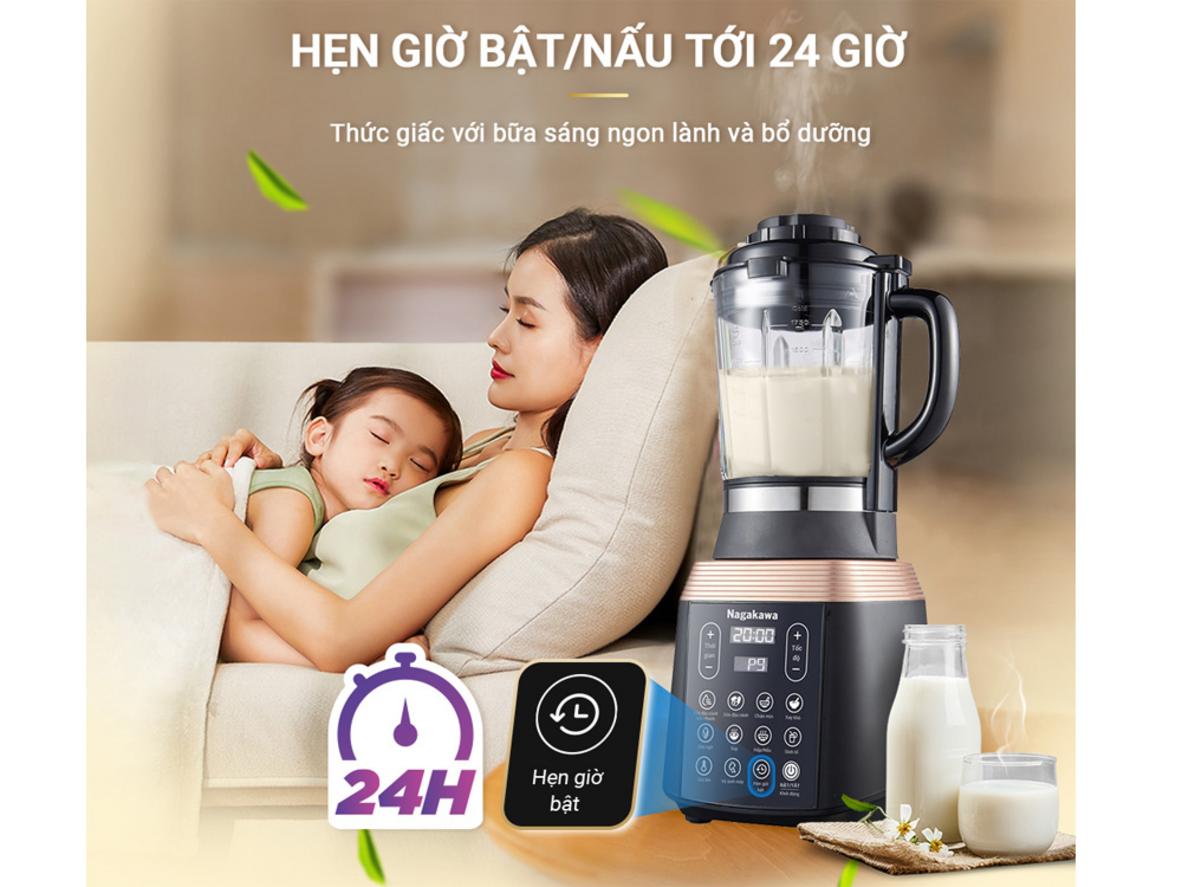 Công suất 1000W và tốc độ 22.000 vòng/phút cho sữa mịn