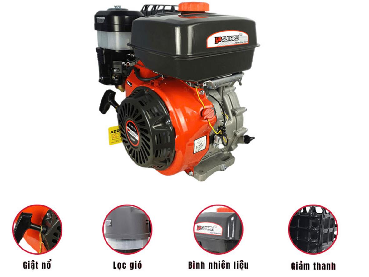 Cốt thẳng 25mm tương thích với nhiều máy bơm và máy nông cụ.