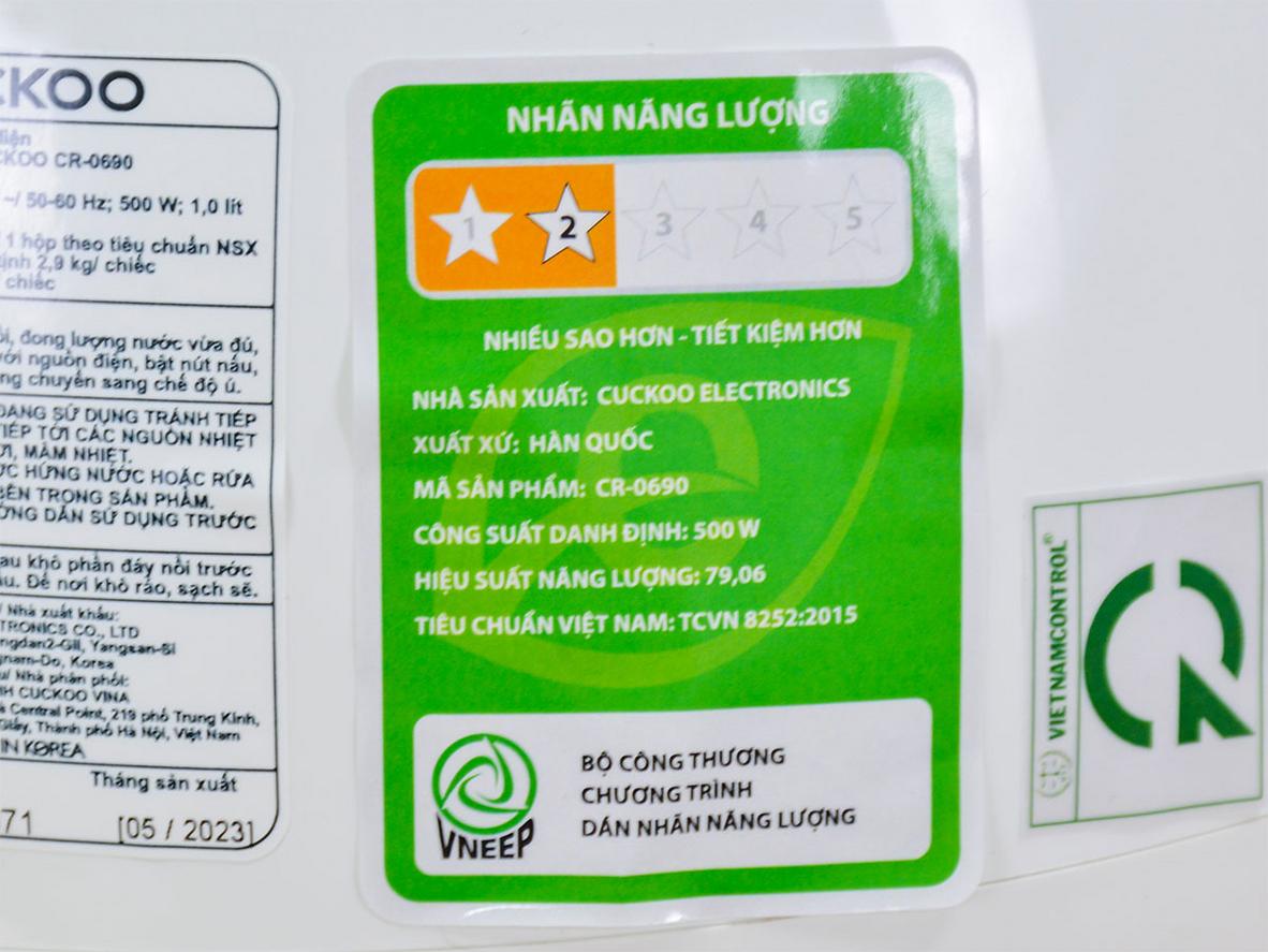 Dung tích 1.08 lít, phù hợp gia đình nhỏ.