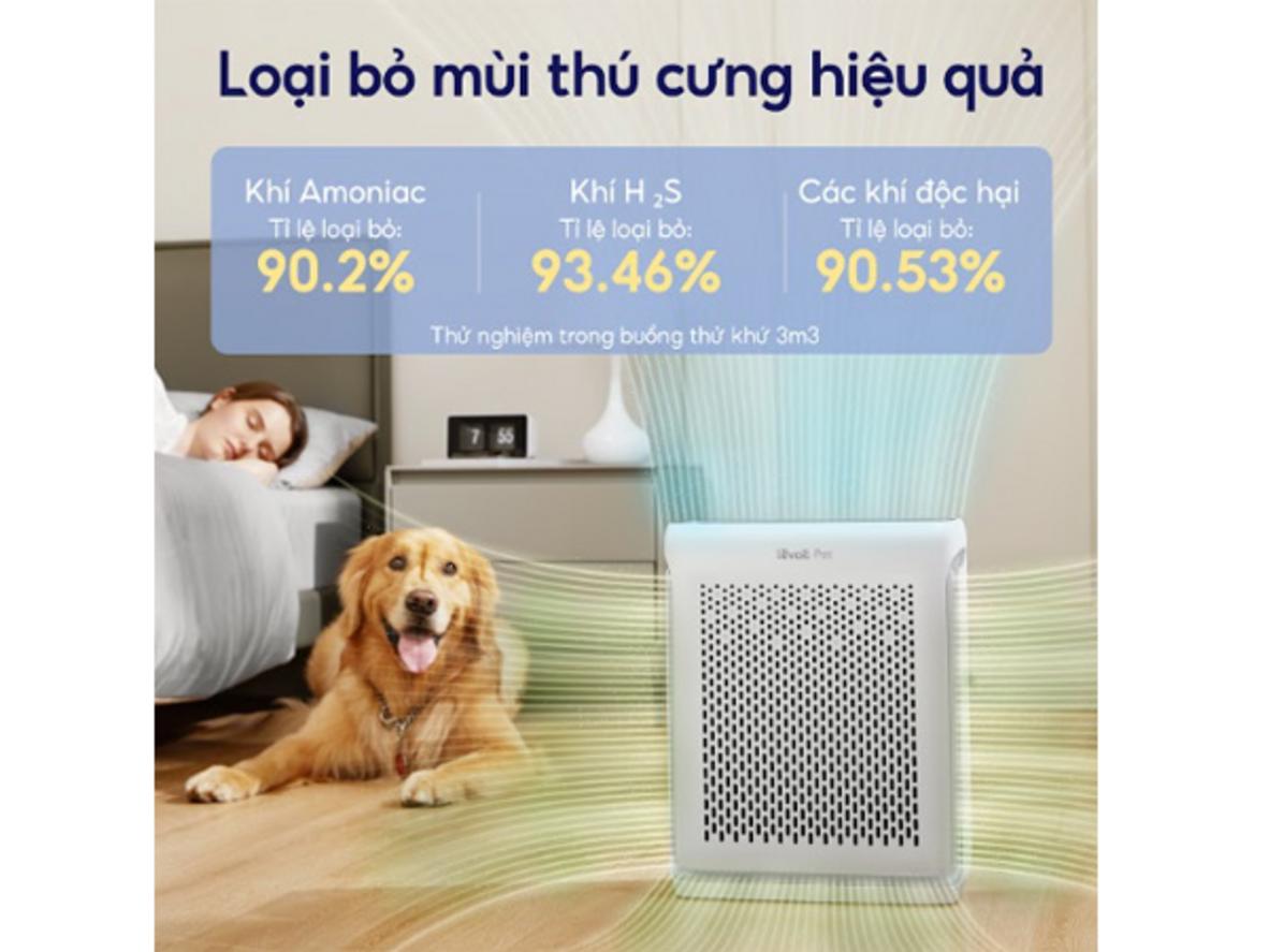 Cửa hút gió chữ U giúp gom lông thú cưng hiệu quả.