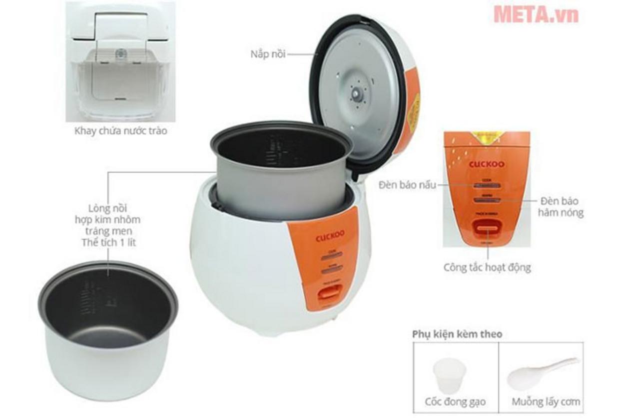 Lòng nồi chống dính dày giúp vệ sinh dễ dàng