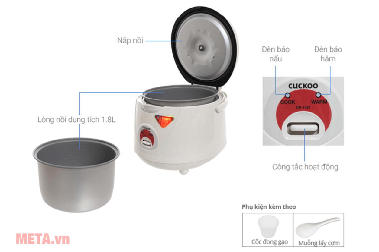 Minh họa công nghệ nấu 2D của Cuckoo CR-1021
