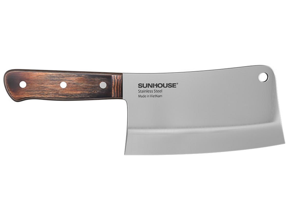 Tổng quan Dao chặt chuôi gỗ Pakka Sunhouse KS-KN180CS