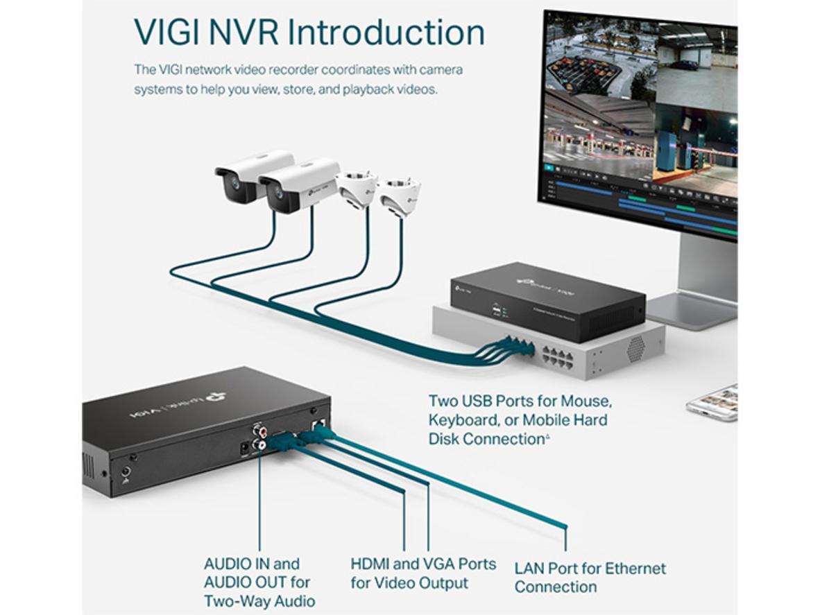 Tổng quan Đầu ghi hình mạng VIGI 8 Kênh TP-Link NVR1008H