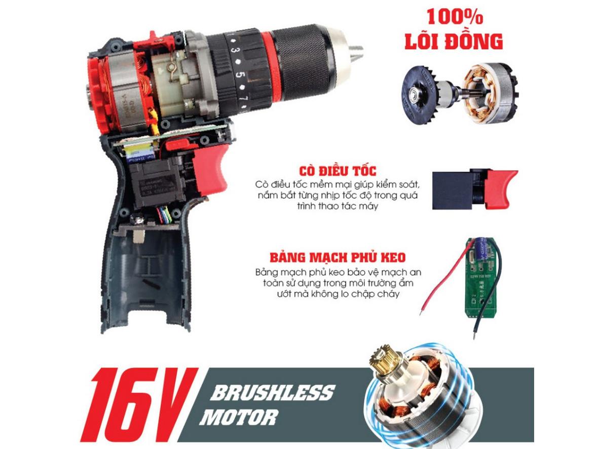 Đầu kẹp 13mm Autolock Workfix WF-ID1613BL