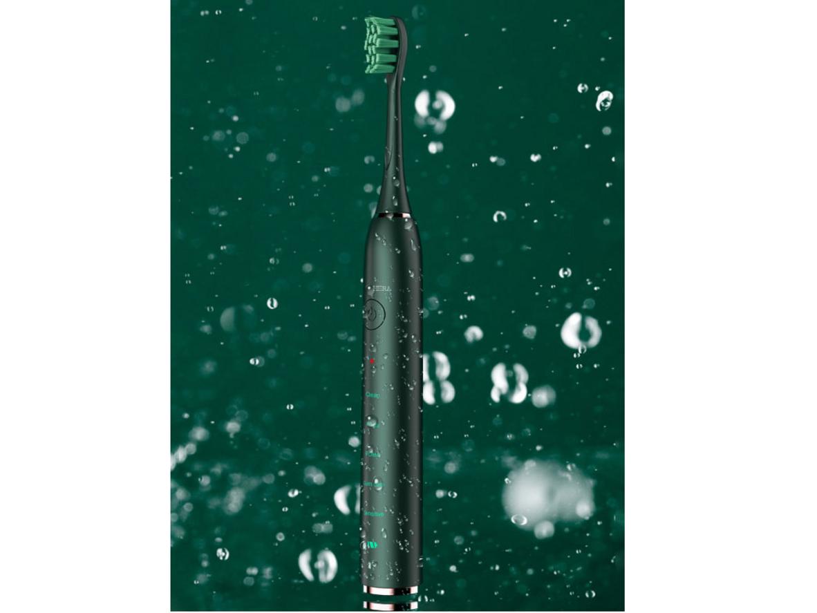 Đế sạc UV‑C khử khuẩn & sấy khô an toàn.