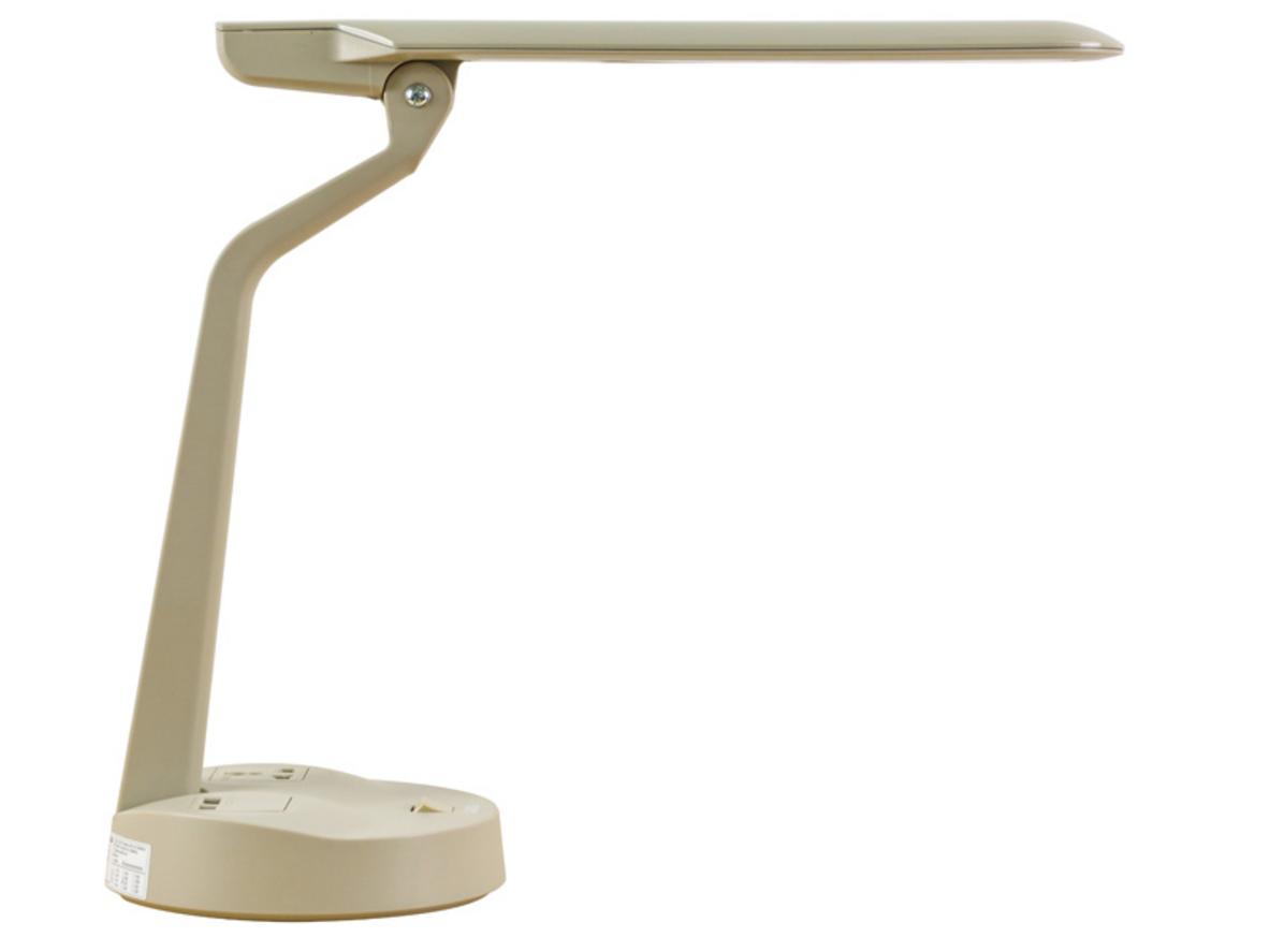 Tổng quan Đèn bàn học bóng Led 7W Lioa 02CD (Có chân sạc USB, ổ cắm đa năng)