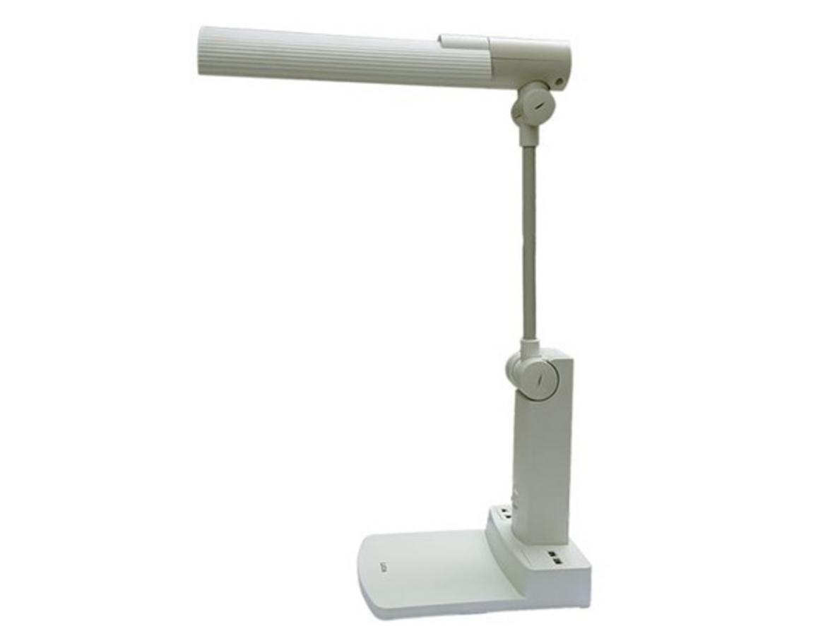 Tổng quan Đèn bàn khớp quay bóng led 7w Lioa 03C (Có 1 ổ cắm đa năng, sạc USB)