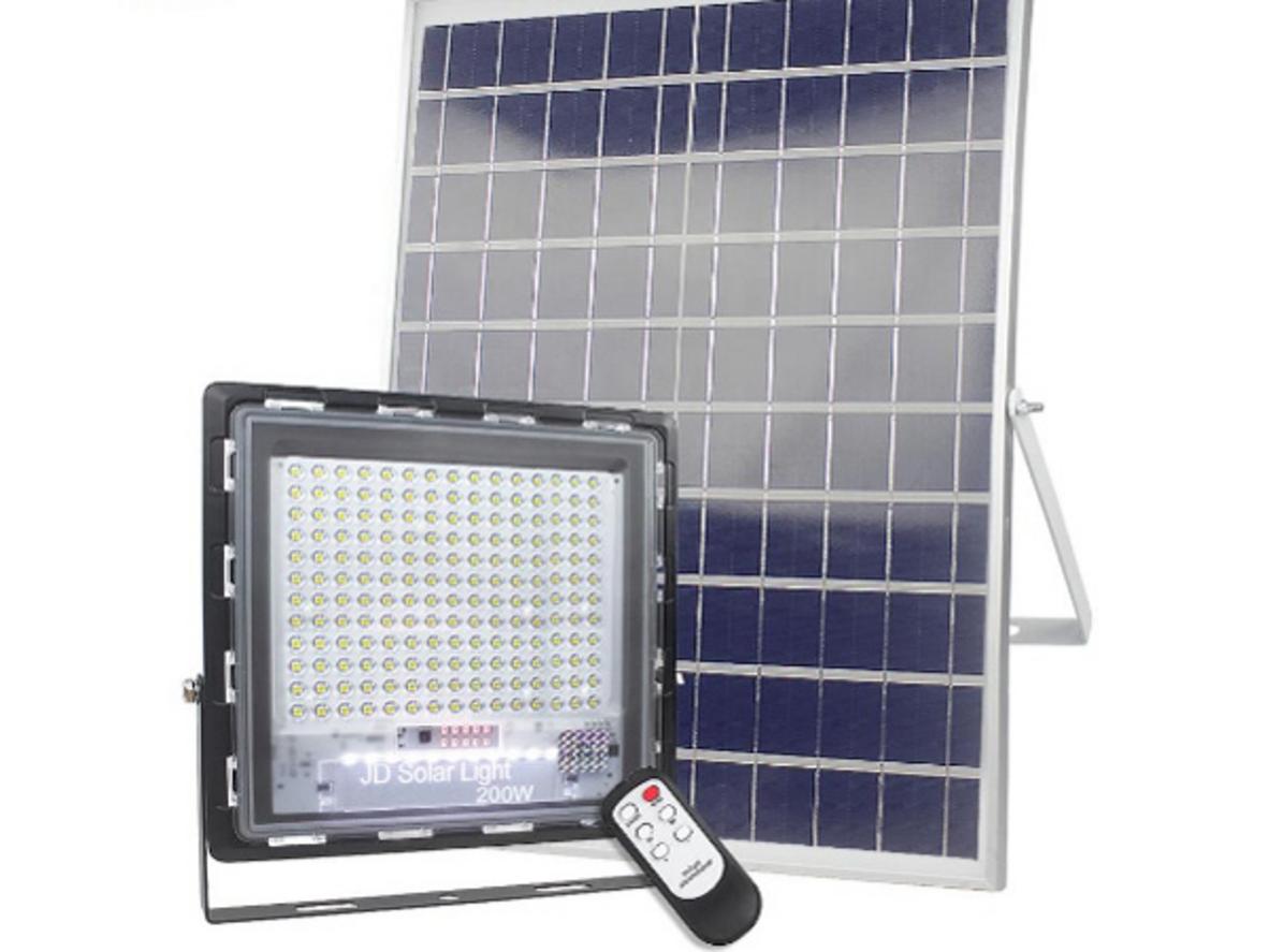 Tổng quan Đèn pha LED năng lượng mặt trời 200W JinDian JD-7200