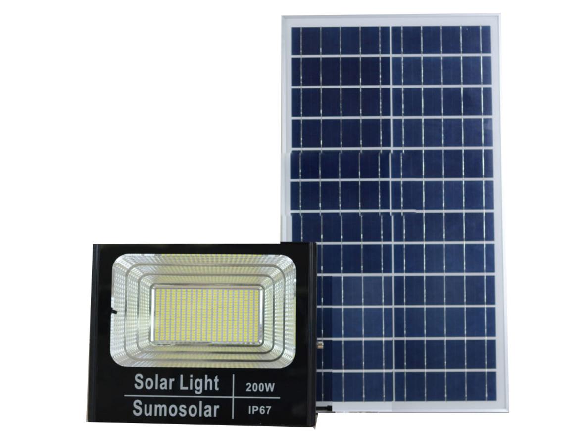Tổng quan Đèn pha năng lượng mặt trời công suất lớn JM-T200 - TN08 (200W)