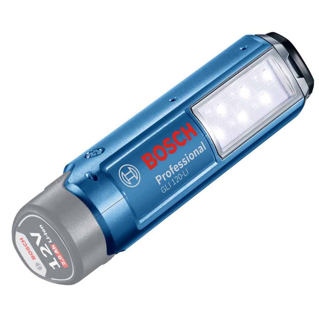 Tổng quan Đèn pin không dây Bosch GLI 120 LI solo (06014A10L0)