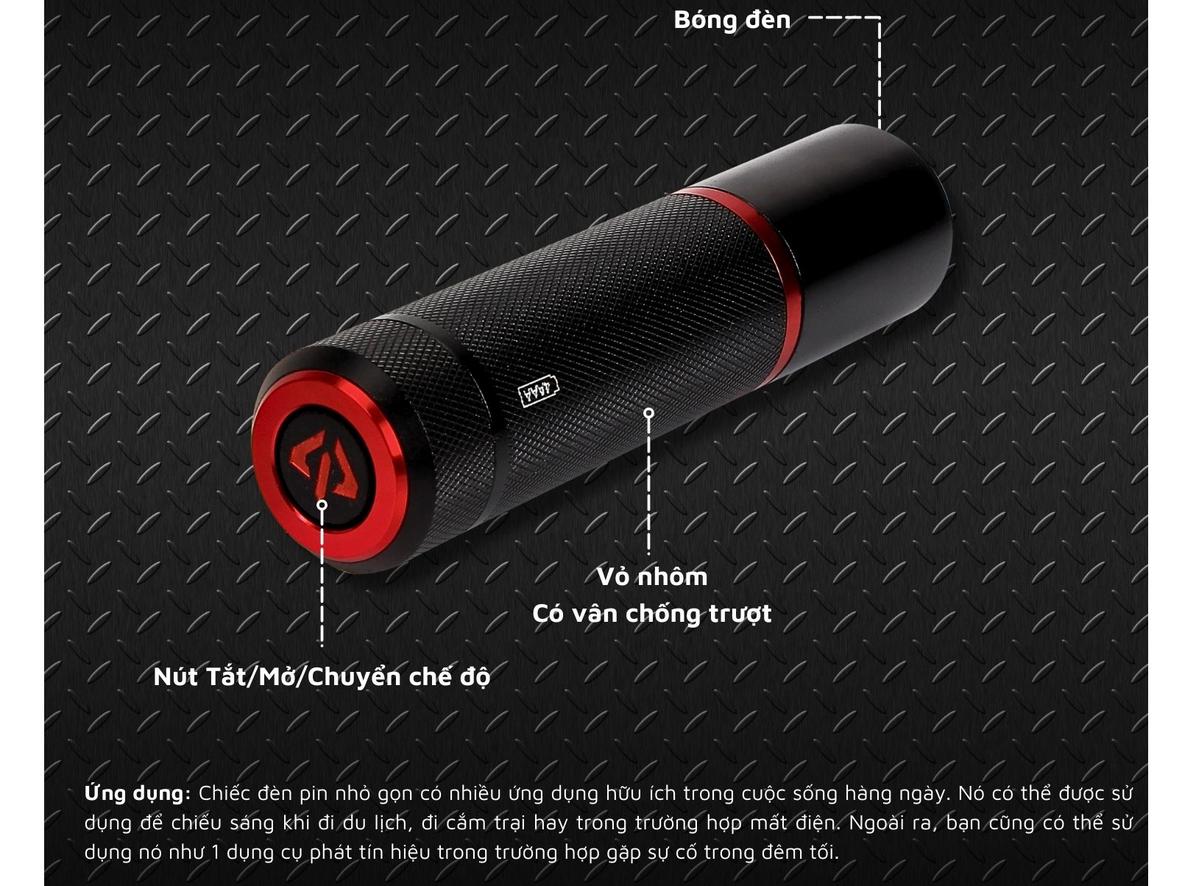 Tổng quan Đèn pin LED 420 Lumen Swiss+Tech ST031005