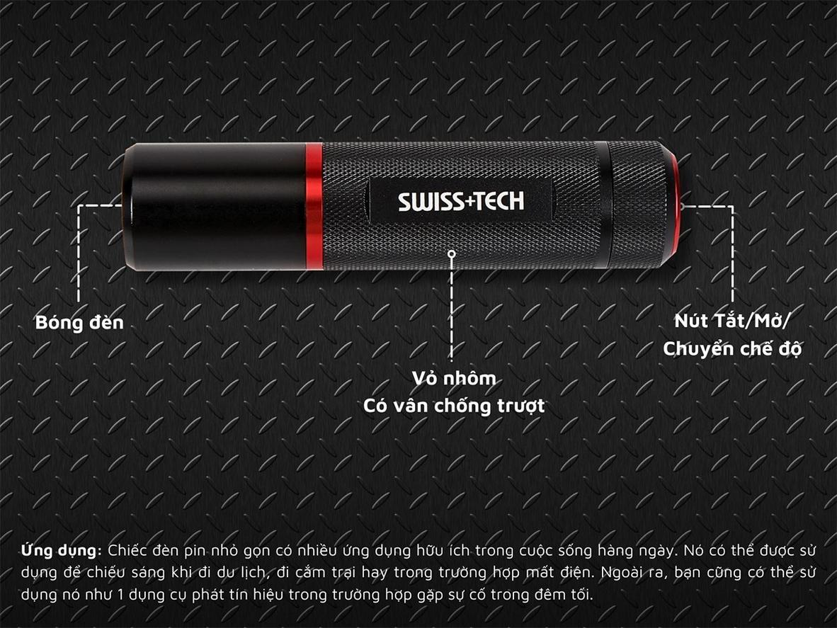 300 Lumens chiếu xa tới 180m — đủ sáng cho cắm trại và sửa chữa
