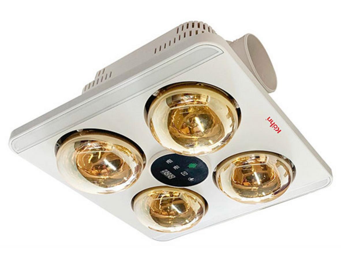 Tổng quan Đèn sưởi nhà tắm 4 bóng âm trần Kohn BU06G