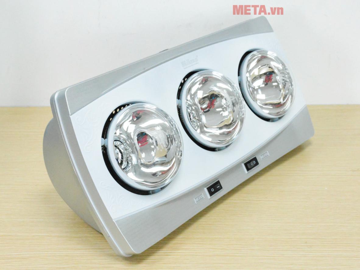 Tổng quan Đèn sưởi nhà tắm hồng ngoại Hans 3 bóng H3B