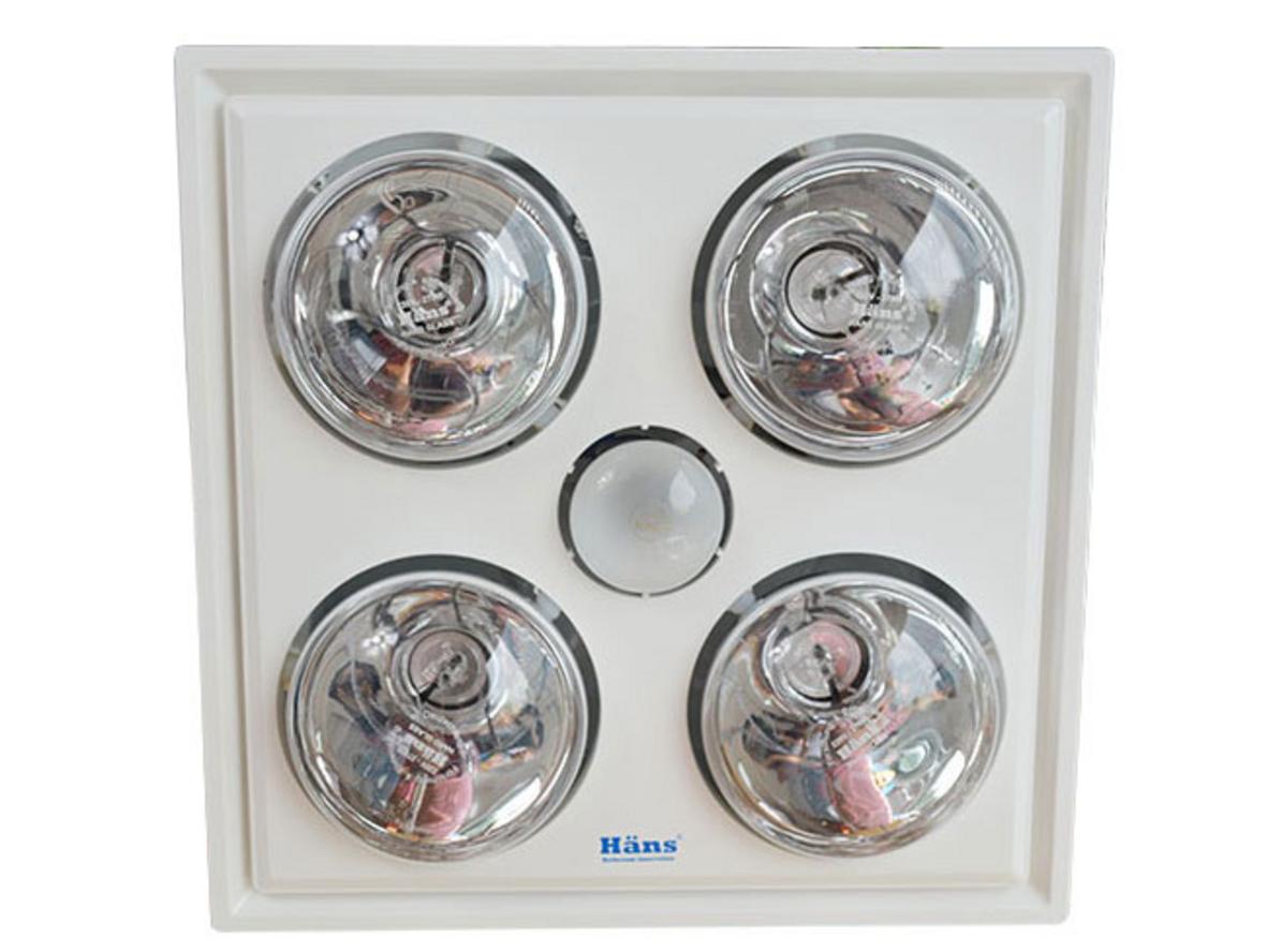 Tổng quan Đèn sưởi nhà tắm hồng ngoại Hans 4 bóng H4B (ốp âm)