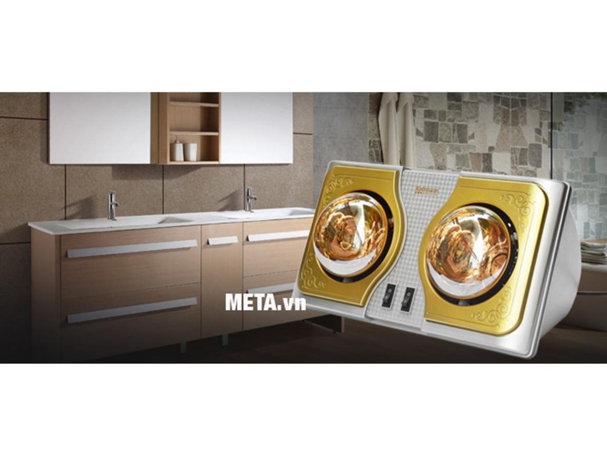 Tổng quan Đèn sưởi nhà tắm Kottmann 2 bóng K2BH