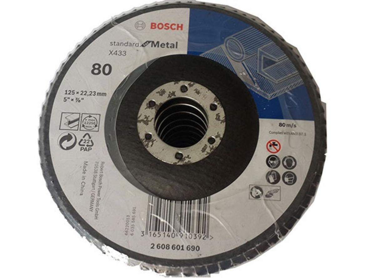 Tổng quan Đĩa nhám xếp P80 Bosch 2608601690 (125mm)