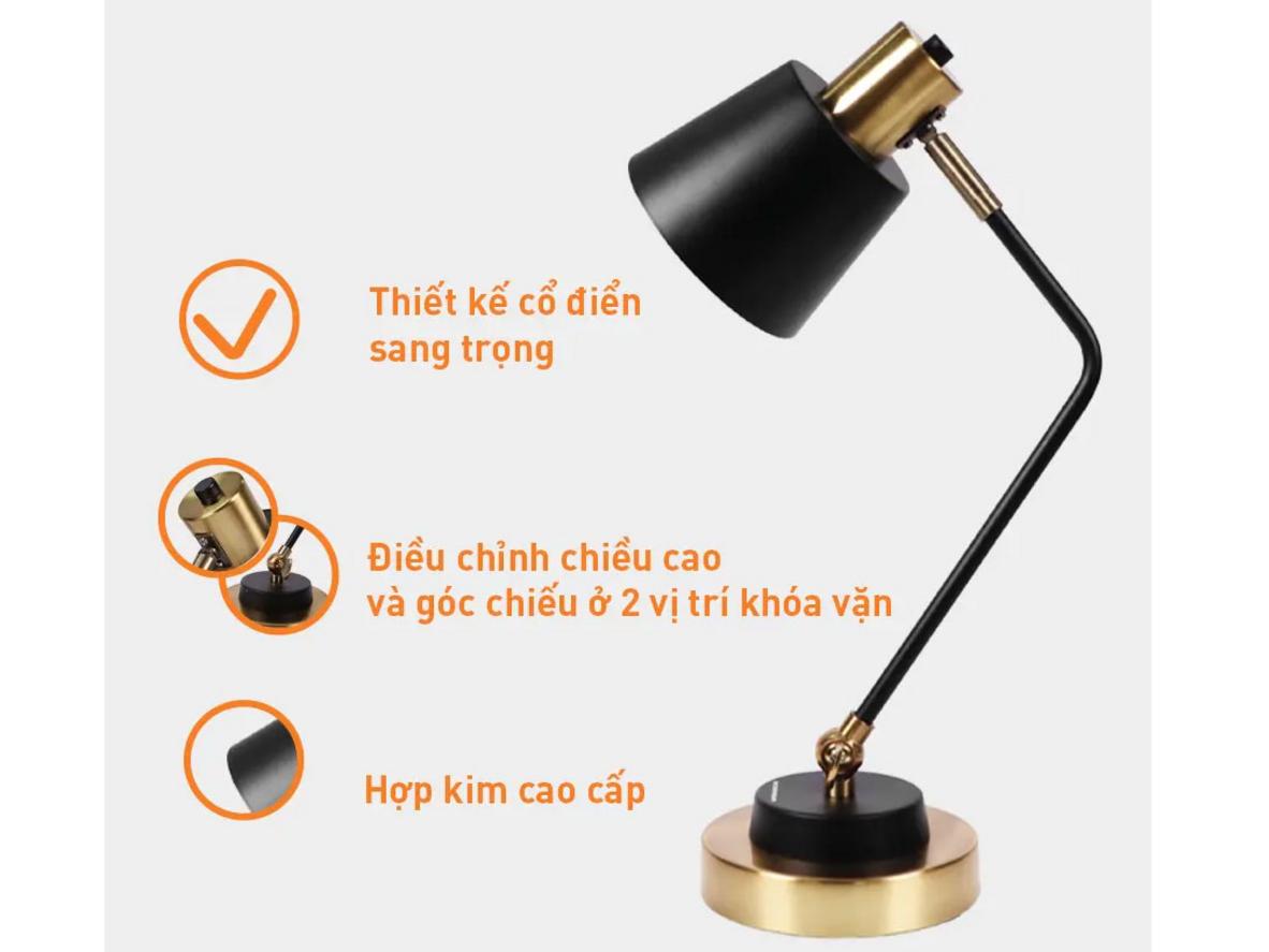 Điều chỉnh góc chiếu và chiều cao bằng khóa vặn