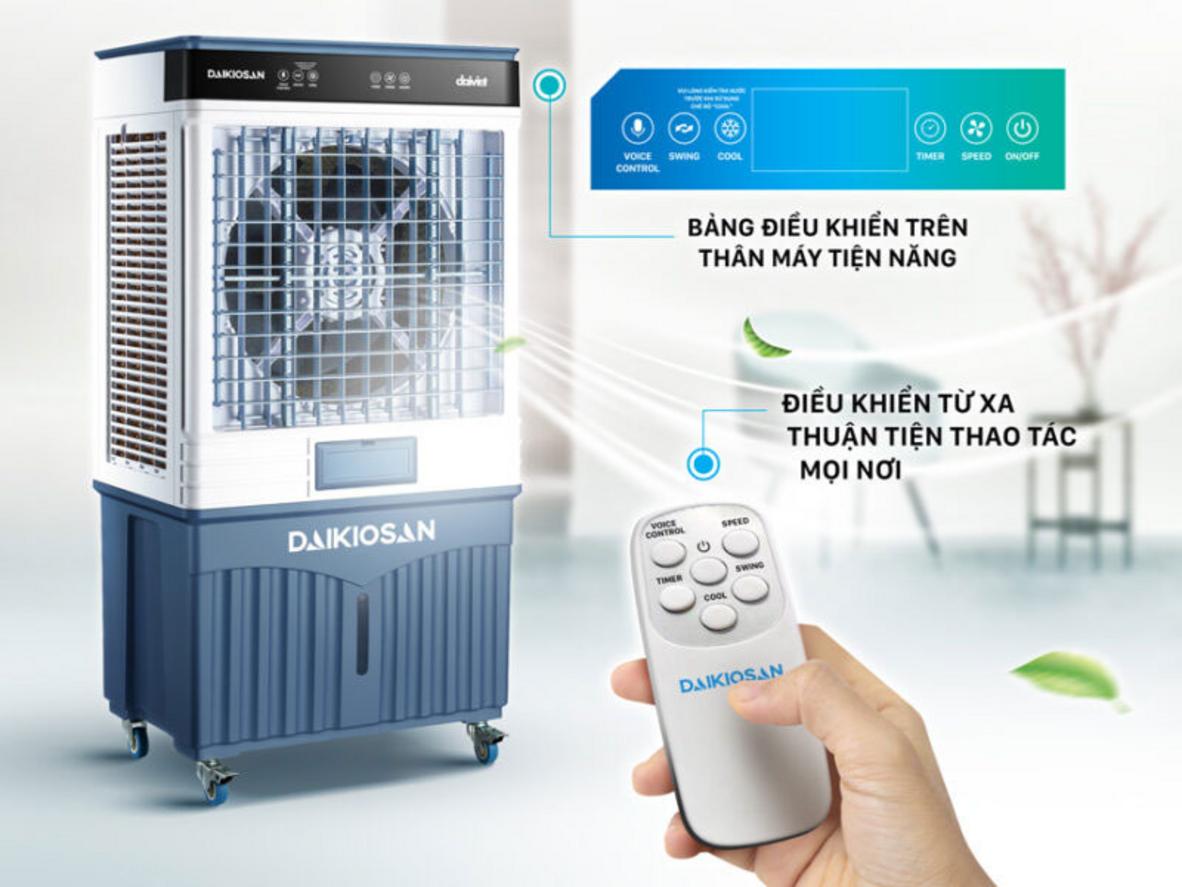 Điều khiển bằng remote và giọng nói (Tiếng Việt).