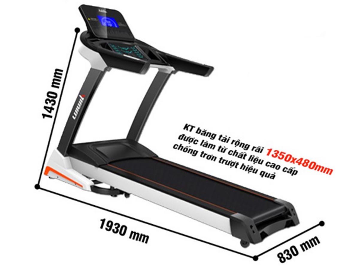 Độ dốc tự động 0–15% — biến buổi tập thành thử thách thực tế - imagePrompt: "Treadmill incline demonstration with gradient overlay and user running uphill."