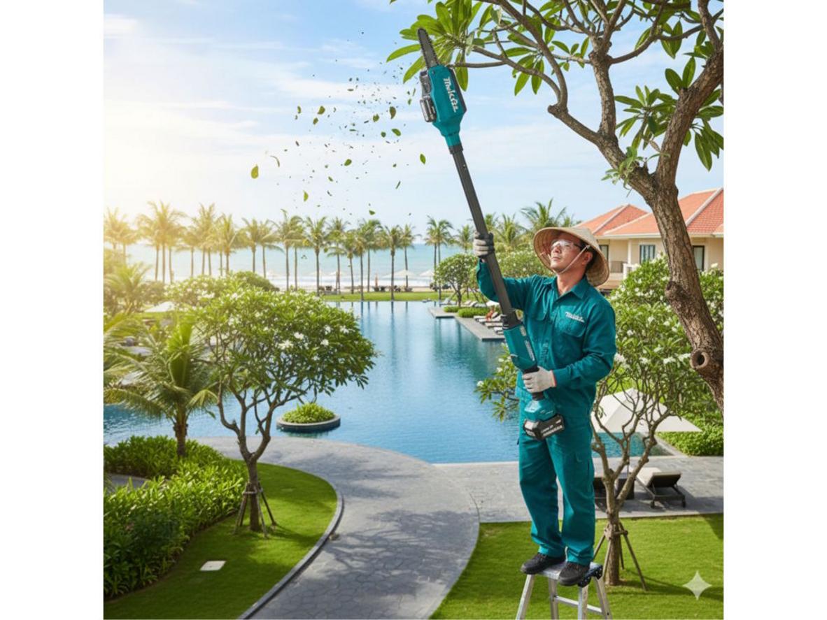 Động cơ BL 18V giúp máy mạnh và tiết kiệm pin hơn.