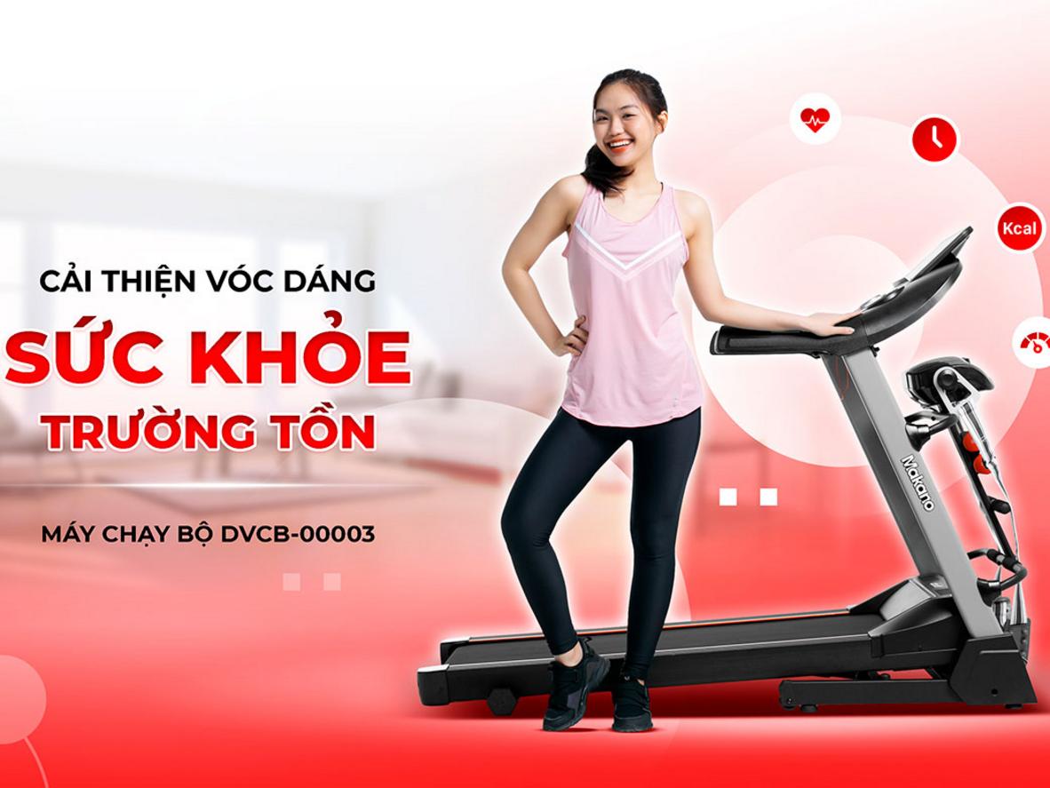 Động cơ 2.0 HP cho hiệu năng ổn định khi chạy và leo dốc nhẹ; màn hình LCD theo dõi chỉ số trực quan; nút điều khiển dễ dùng để tăng/giảm tốc nhanh chóng về an toàn khi tập.