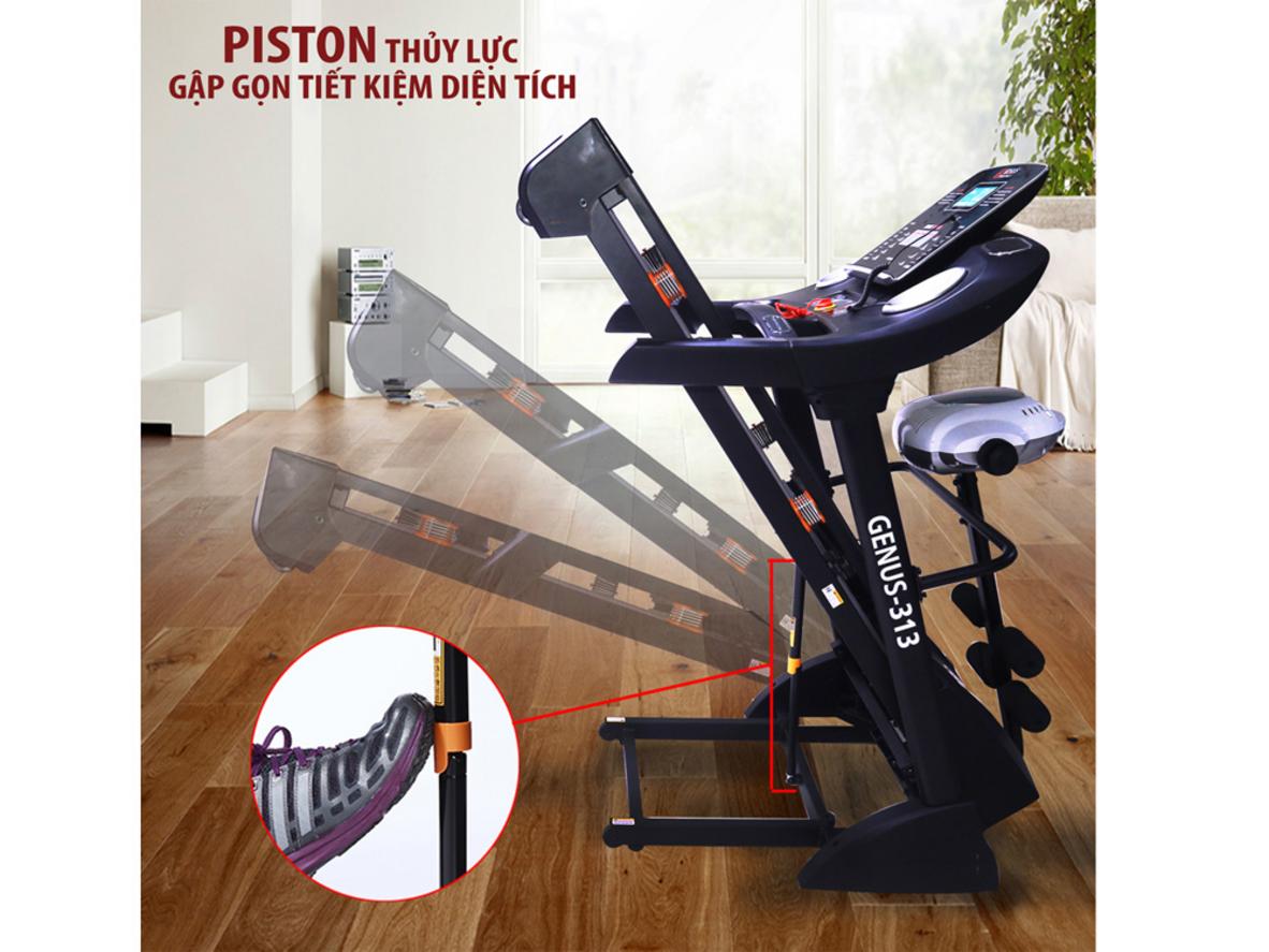 Động cơ mạnh mẽ cho nhiều mức tập khác nhau ngày trong tuần (từ đi bộ đến chạy nhanh). (Ảnh minh họa động cơ và bảng điều khiển).