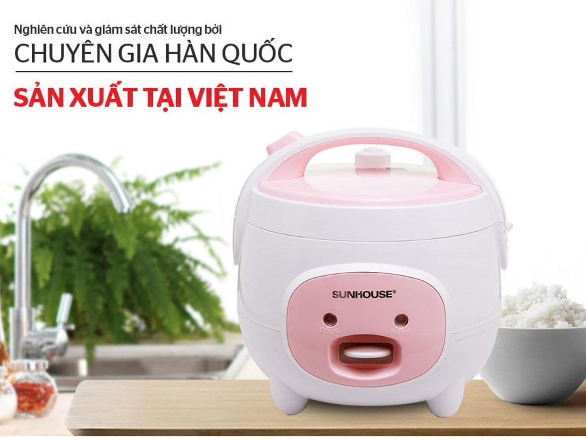 Dung tích 1.2 lít và xửng hấp của Sunhouse SHD8217W