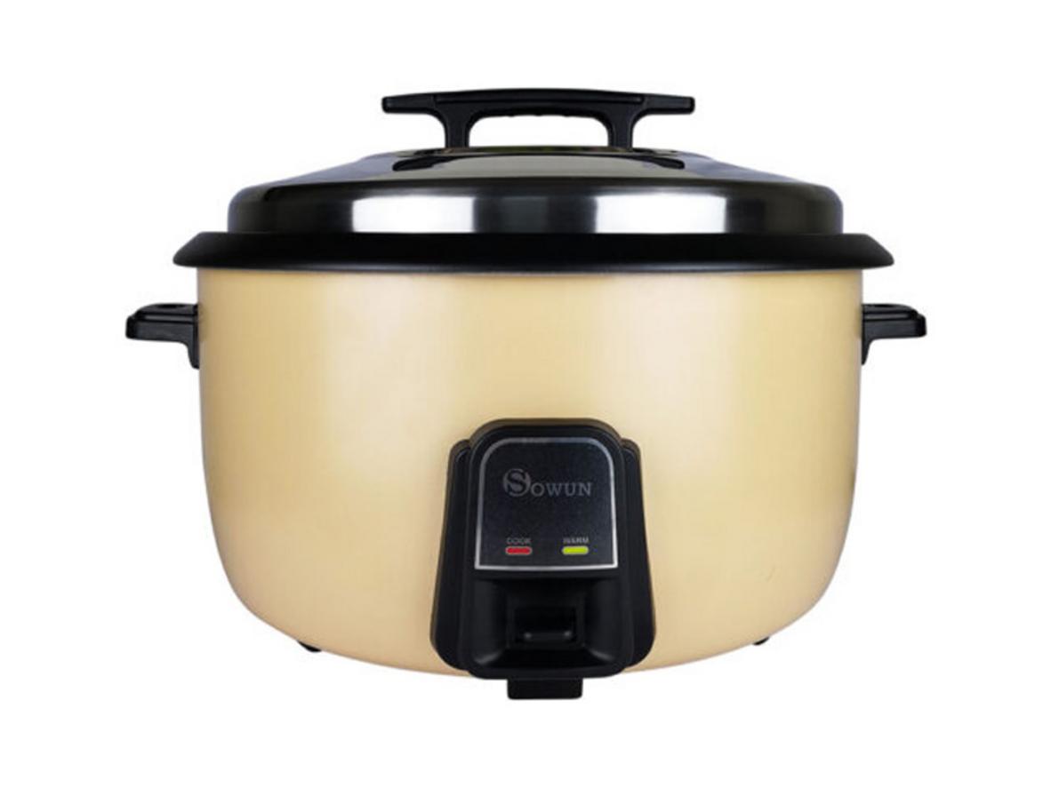 Dung tích 10 lít — nấu tối đa 5kg gạo, phù hợp bếp ăn tập thể